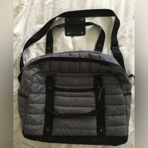 Cynthia Rowley quilted overnight bag gray